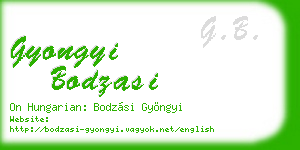 gyongyi bodzasi business card